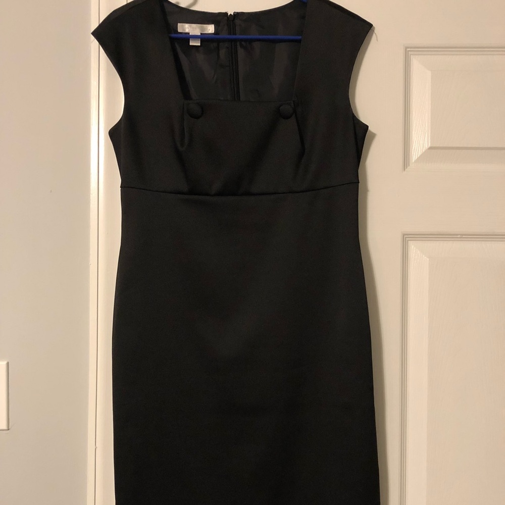 Knee length black dress